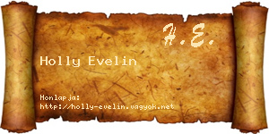 Holly Evelin névjegykártya