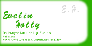 evelin holly business card